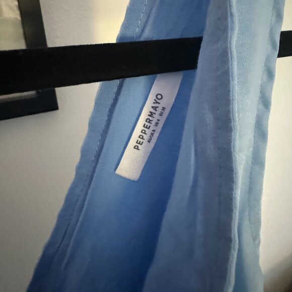 Peppermayo Blue Audrey Vintage Slip Dress - Size US 4 - Picture 6 of 6